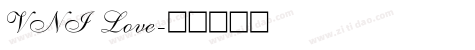VNI Love字体转换